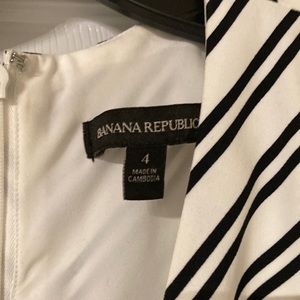 Black and white stripe belted jumper